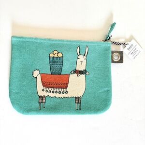 Danica Studio Llamarama Zipper Pouch 100% Cotton